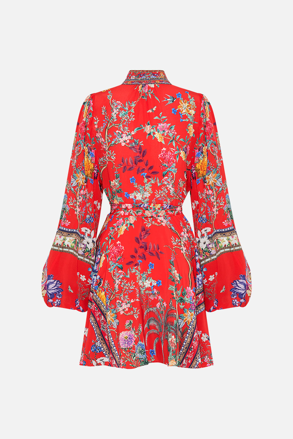 CAMILLA floral print mini dress in The Summer Palace print