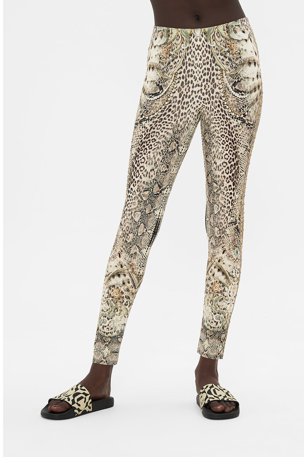 CAMILLA printed legging in Looking Glass Houses print