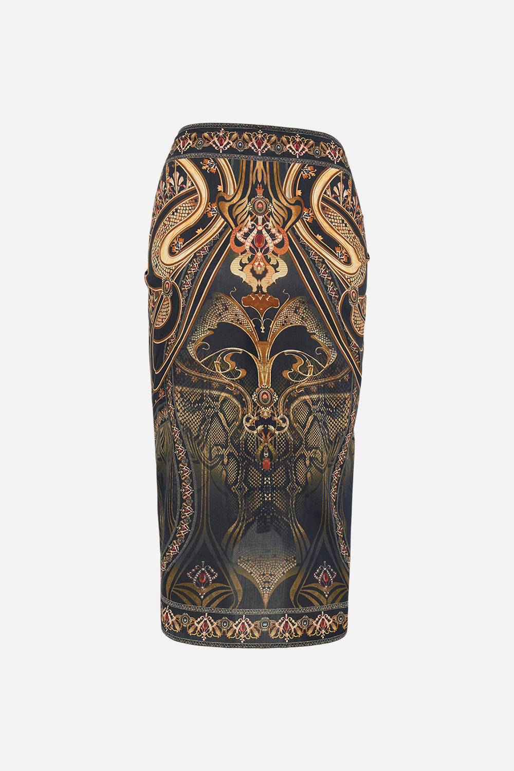 CAMILLA sarong in Nouveau Noir print