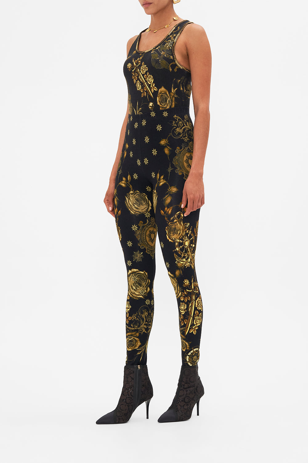 CAMILLA Black Leggings in So Says the Oracle