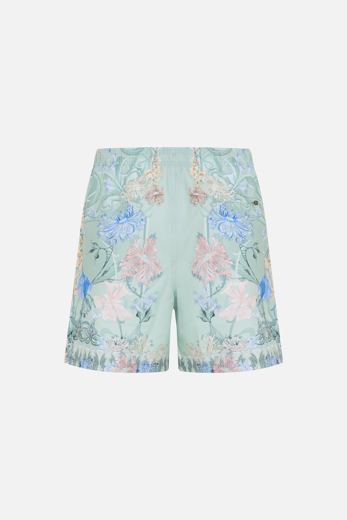 Hotel Franks by CAMILLA black mid length boardshort in Dreaming in Dutch