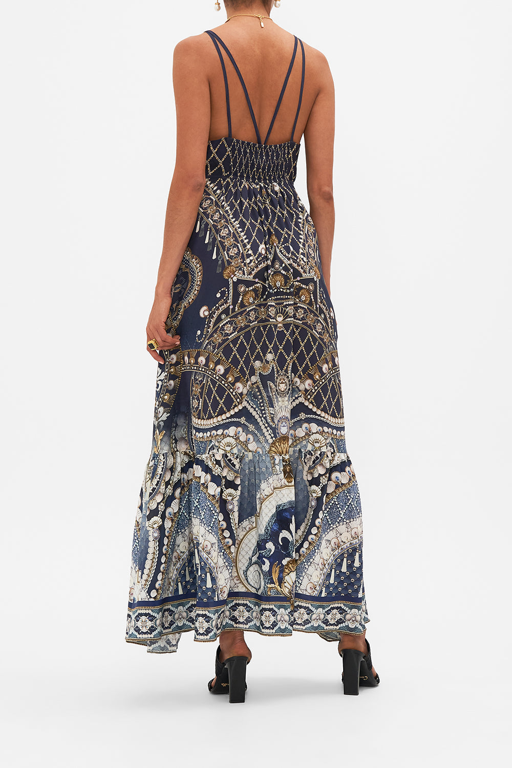 CAMILLA Black Tiered Dress with Hardware in Dance with the Duke