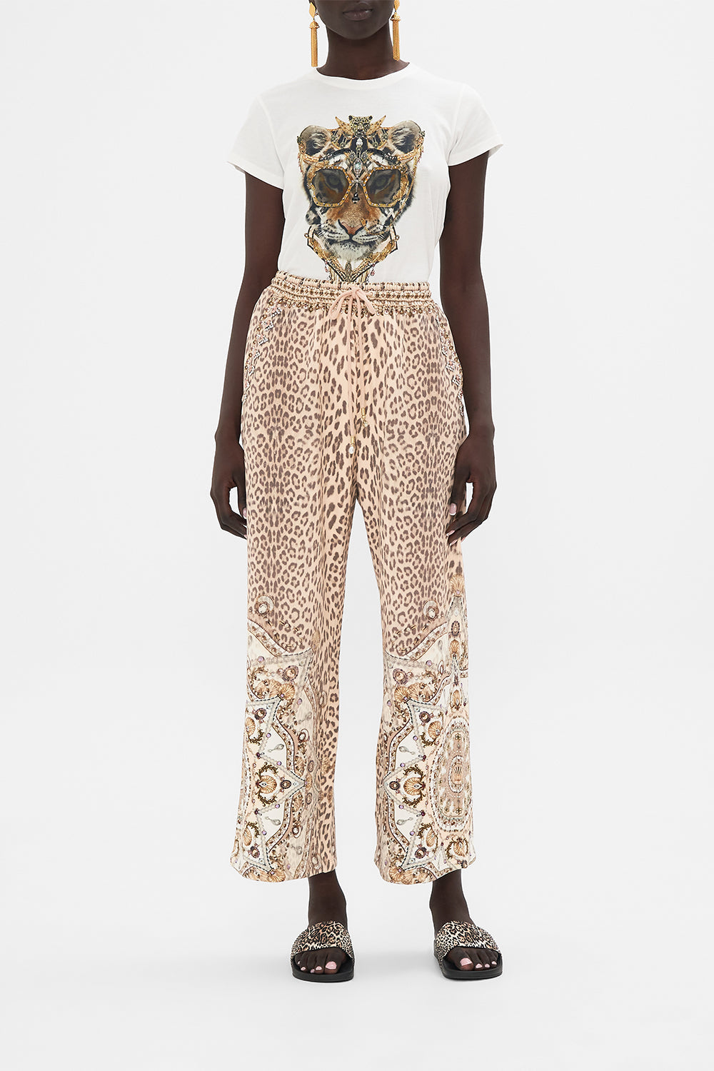CAMILLA track pants in Grotto Goddess print