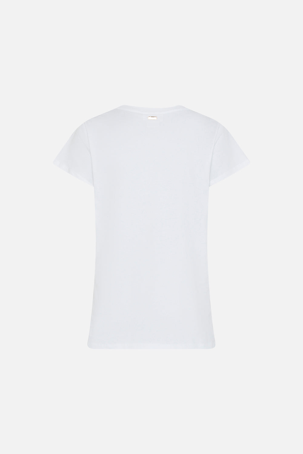 CAMILLA slim fit graphic t shirt in plumes and Parterres print