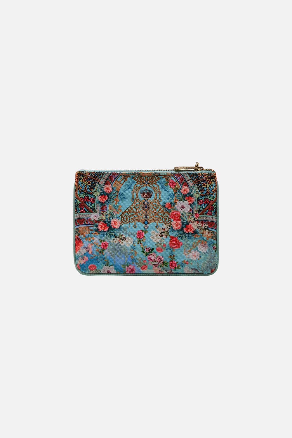 CAMILLA Coin and phone purse in The jewellery museum print.