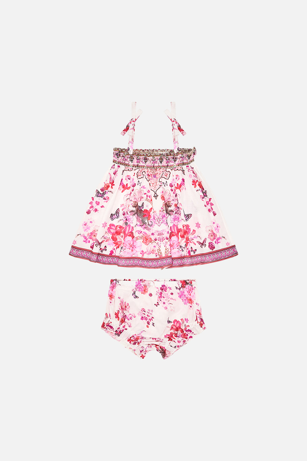 BABIES CAMI AND BLOOMER SET BOTANICAL NOVELLA