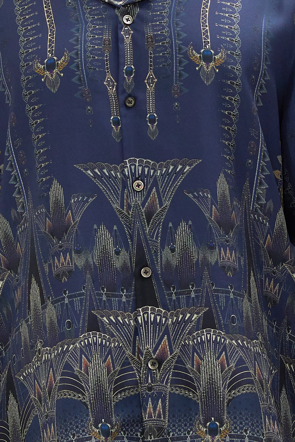 LONG SLEEVE CAMP COLLARED SHIRT THE EGYPT EFFECT