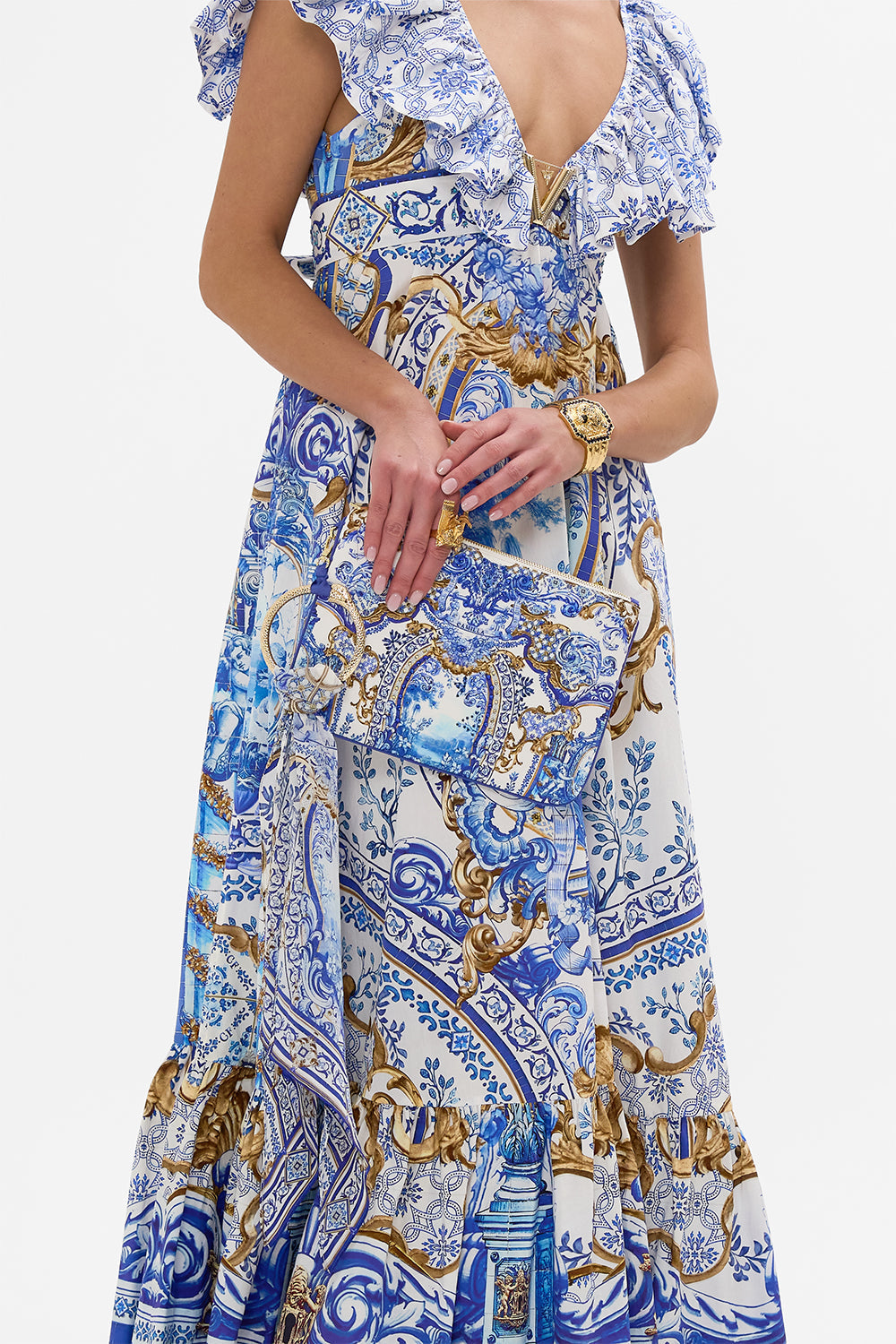 RING SCARF CLUTCH AZUL ADVENTURES