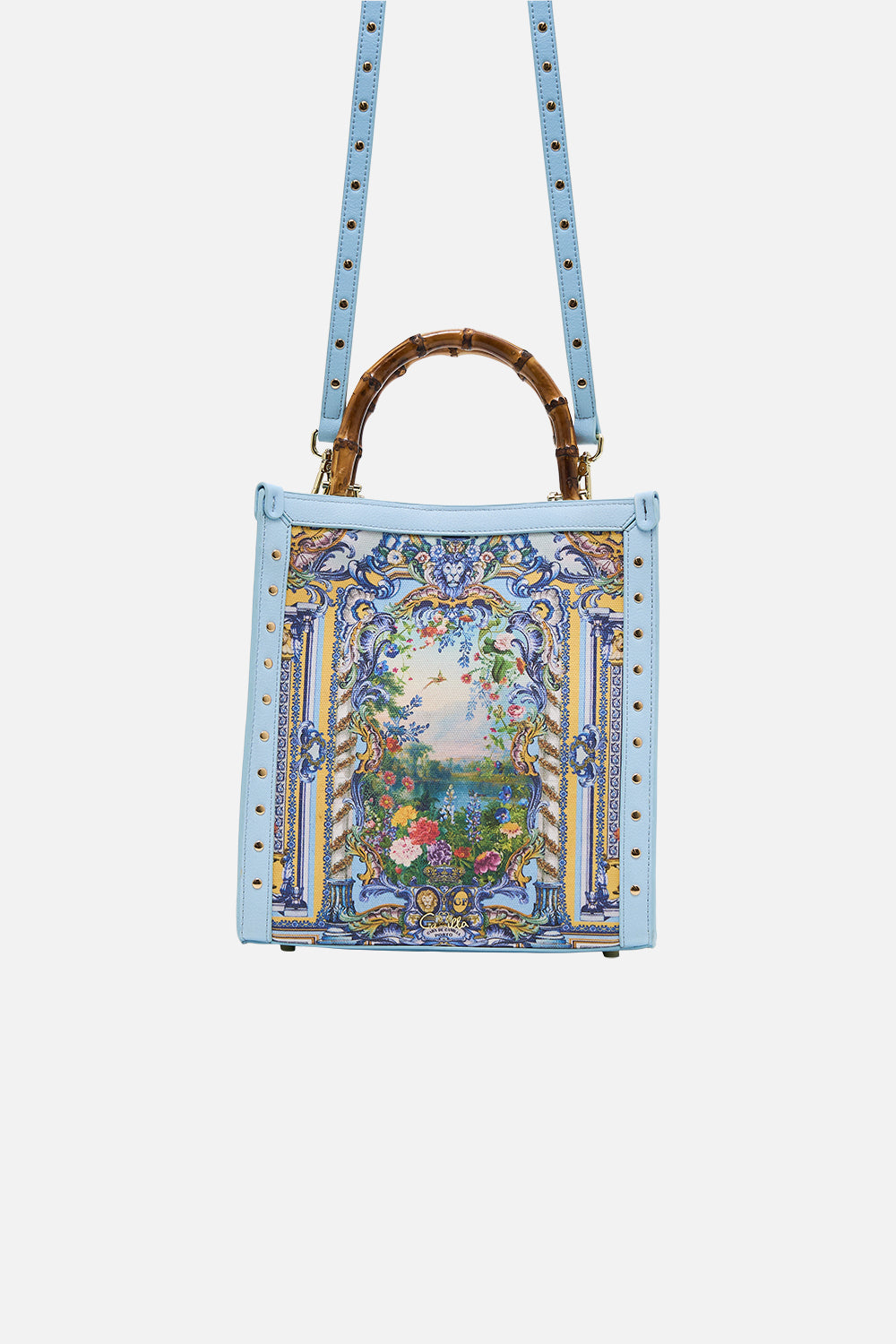 CAMILLA North South Tote in Wall To Wall Wonders print