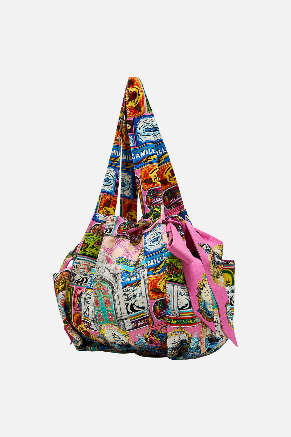 DRAWSTRING BEACH BAG SALTY SPLENDOUR