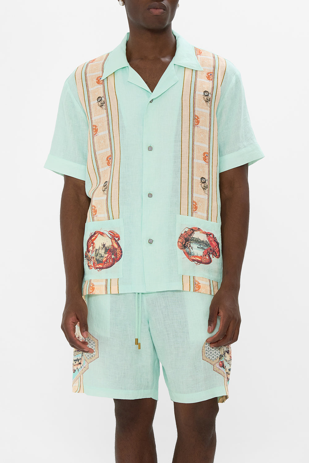 SHORT SLEEVE CABANA SHIRT WITH LOVE FROM TÜRKIYE