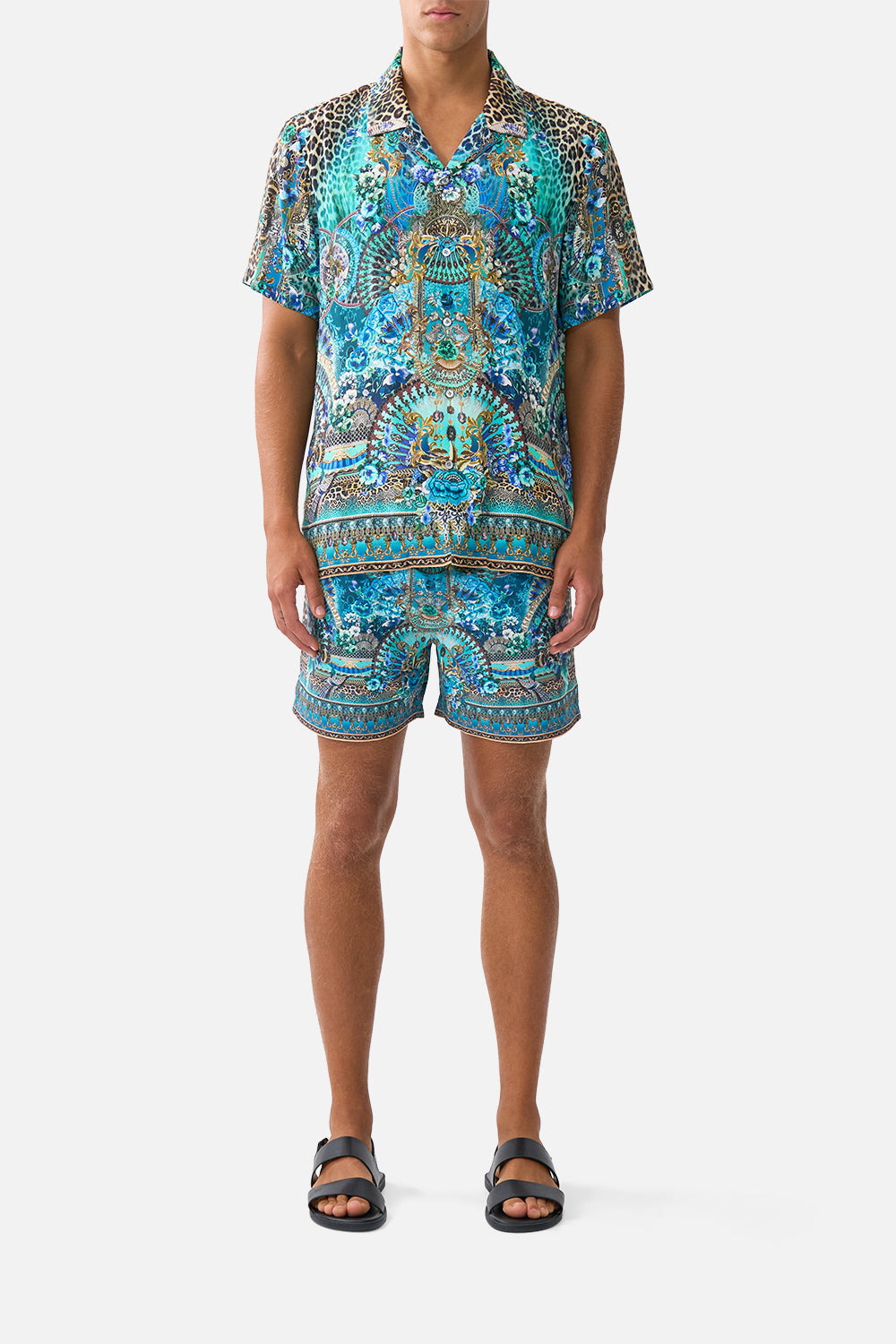 SHORT SLEEVE CAMP COLLARED SHIRT FLAMENCO EUPHORIA