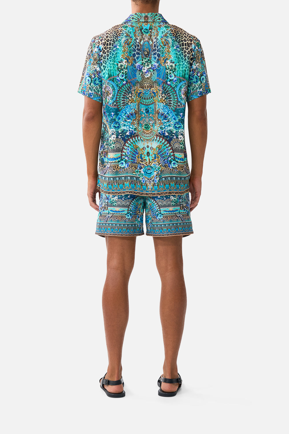 SHORT SLEEVE CAMP COLLARED SHIRT FLAMENCO EUPHORIA
