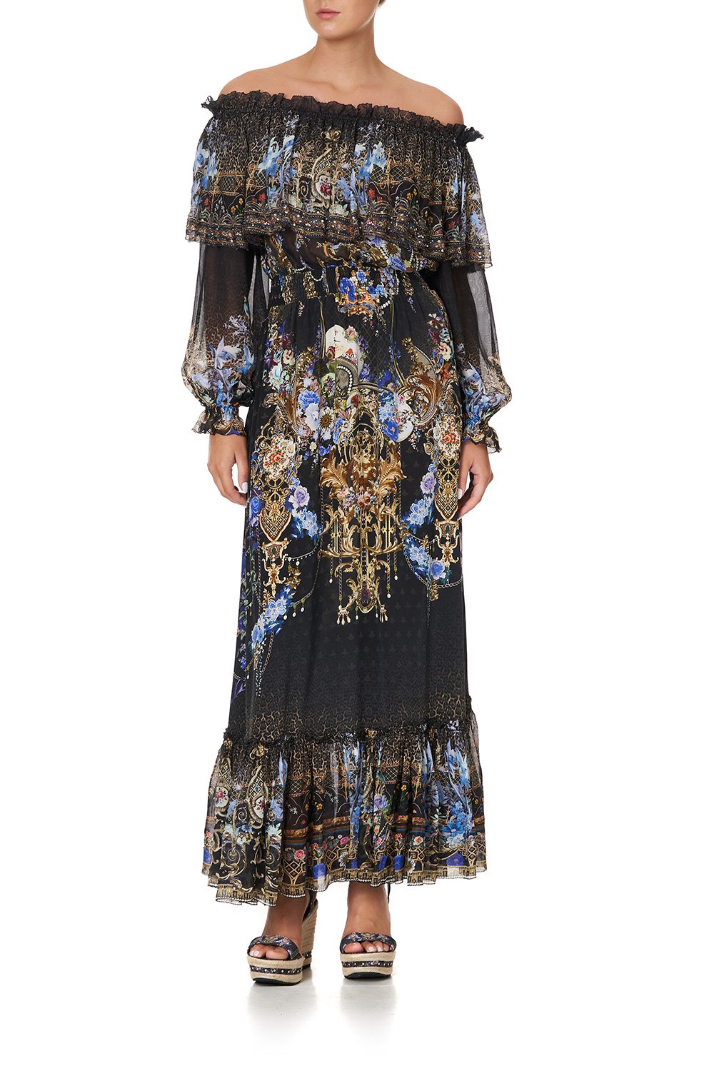 RUFFLE HEM LONG DRESS PALACE PLAYHOUSE