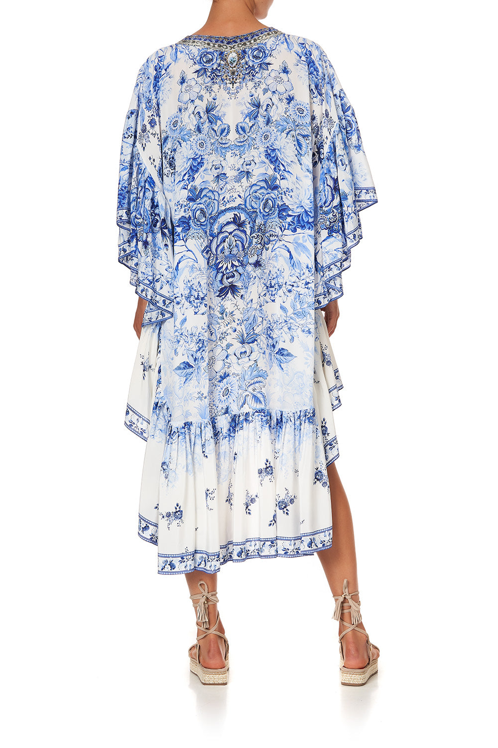 HIGH LOW RUFFLE DRESS HIGH TEA