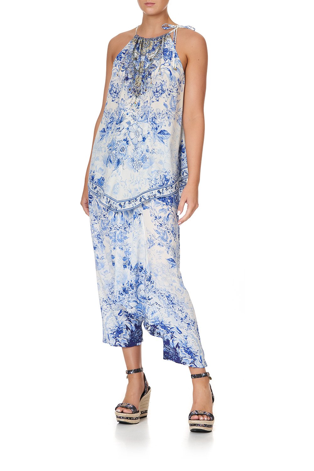 HANDKERCHIEF HEM TANK HIGH TEA