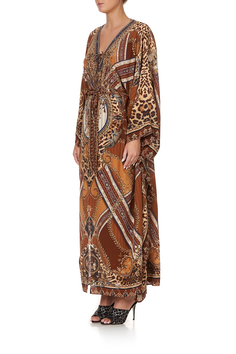 SPLIT HEM LACE UP KAFTAN LADY LODGE