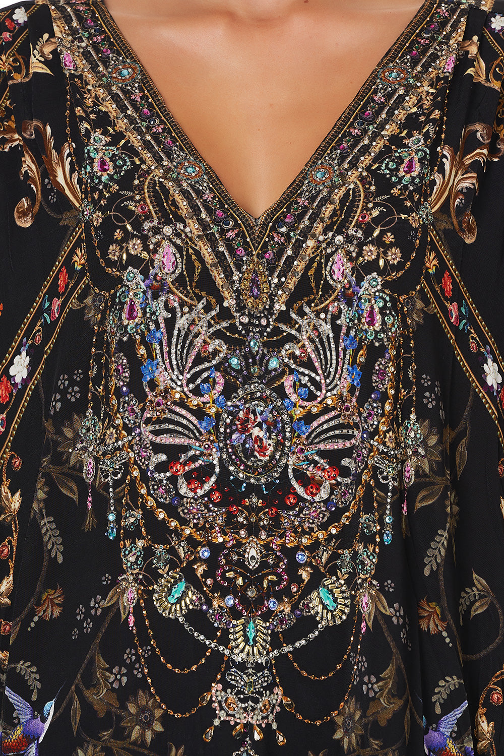 JERSEY DOLMAIN SLEEVE KAFTAN WITH YOKE BLUSHING MANOR