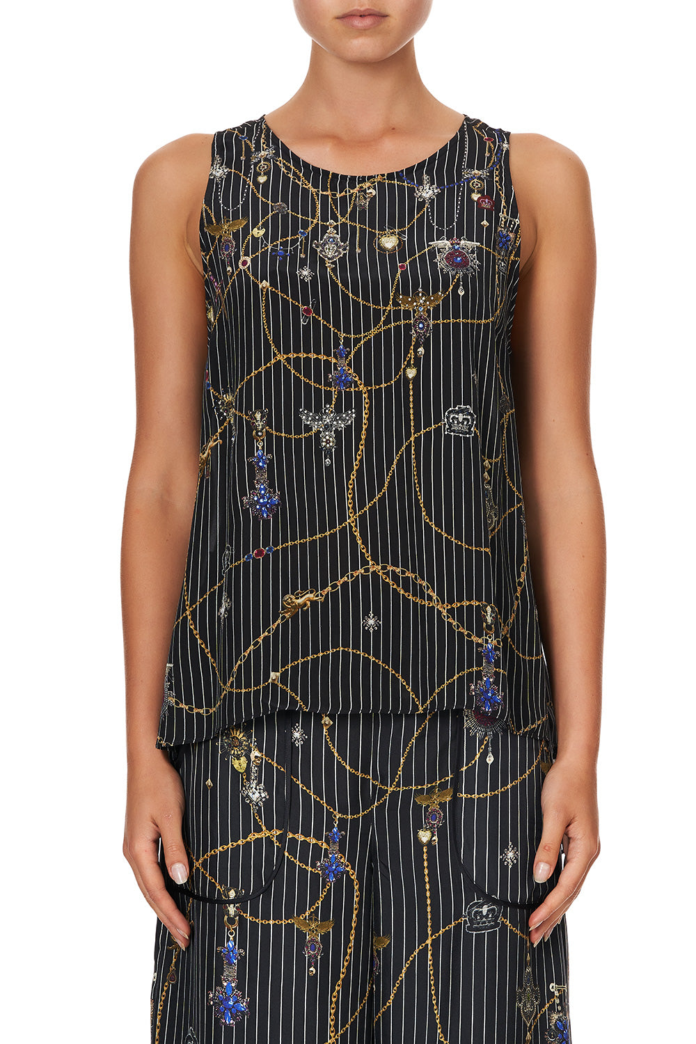 BUTTON BACK TOP PUNK OF PRIMROSE