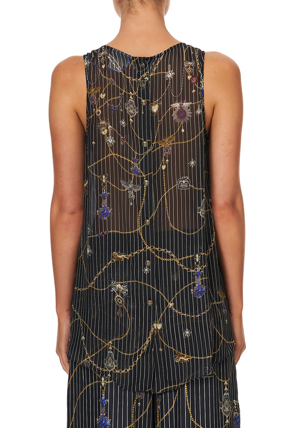 BUTTON BACK TOP PUNK OF PRIMROSE