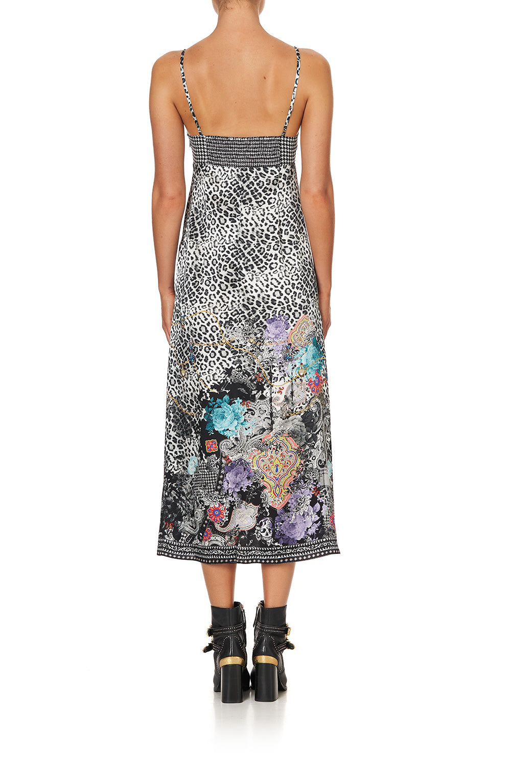 SLIP DRESS WITH FRONT SPLITS SID THE KID