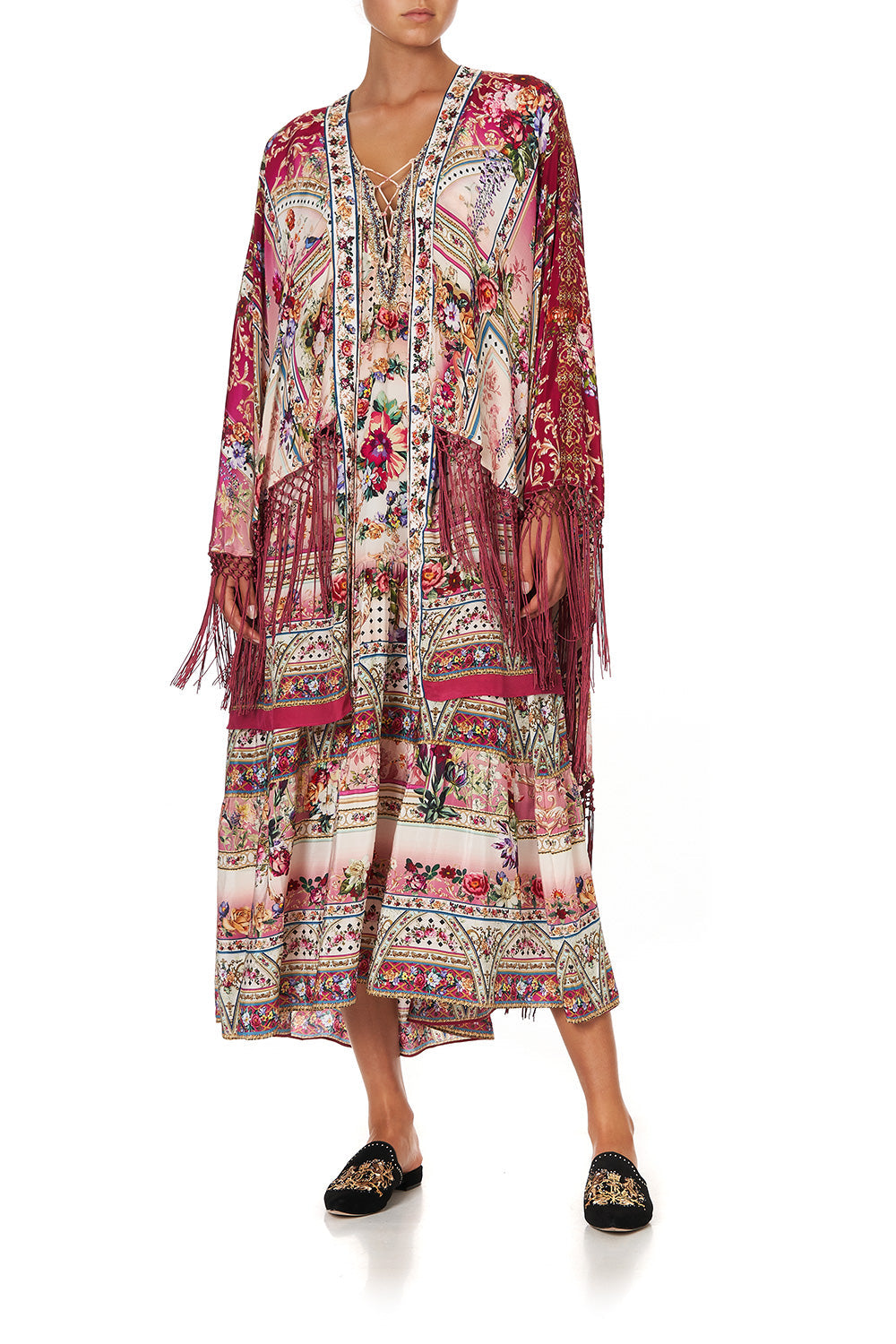 DRAPED HIGH-LOW LAYER SUMMONED BY A ROSE