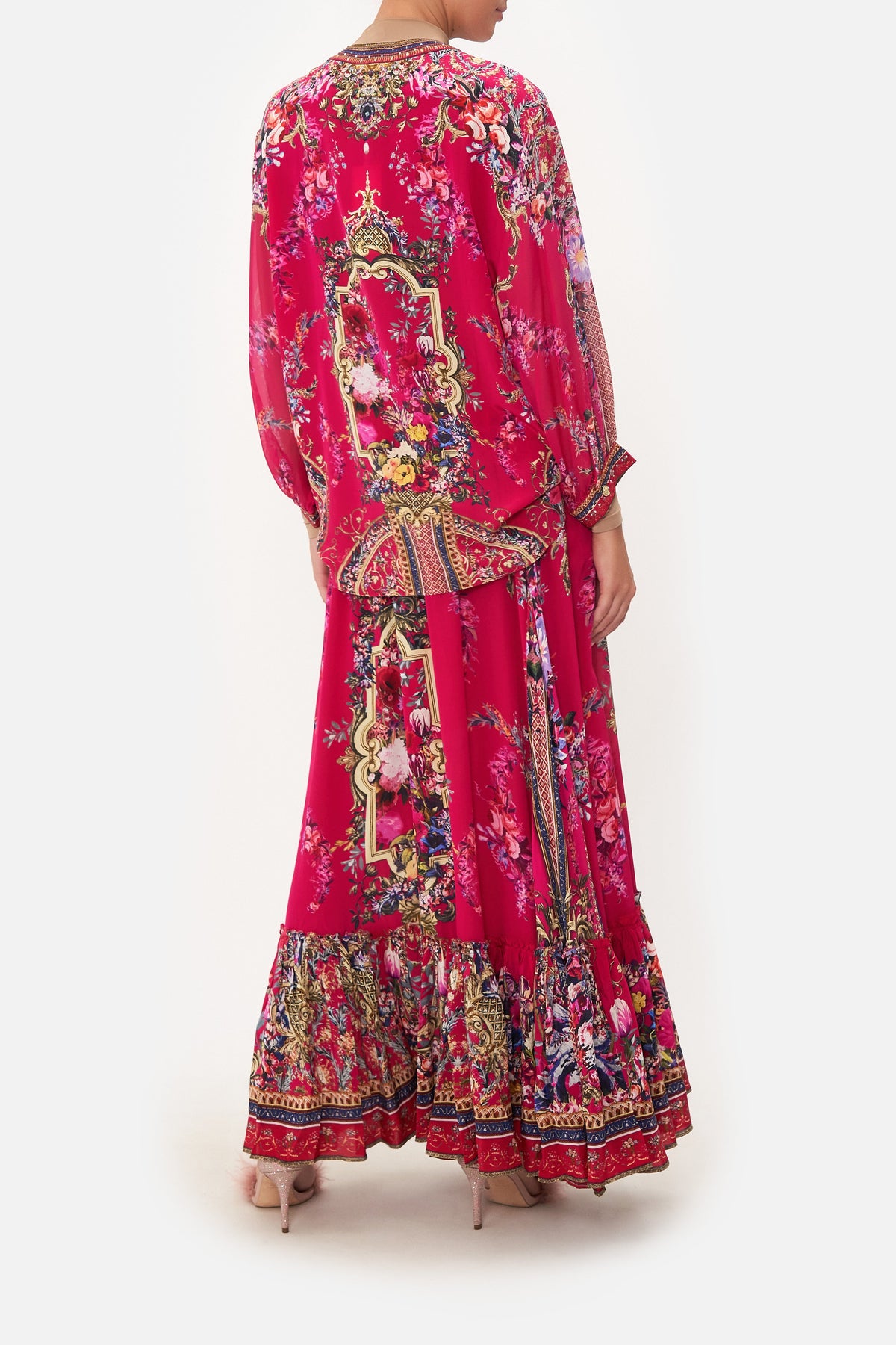 DROPPED SHOULDER BLOUSON SHIRT BOHEME BLOOMS