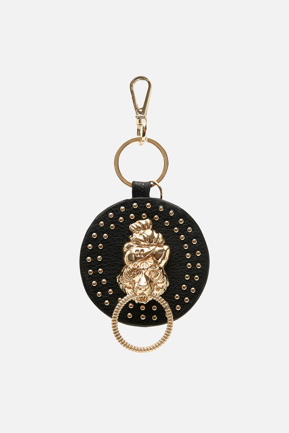 DOOR KNOCKER KEYRING SOLID BLACK