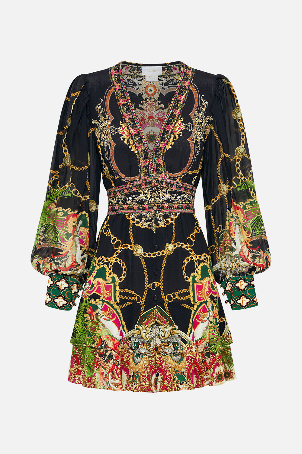 BUTTON FRONT FRILL DRESS JEALOUSY AND JEWELS