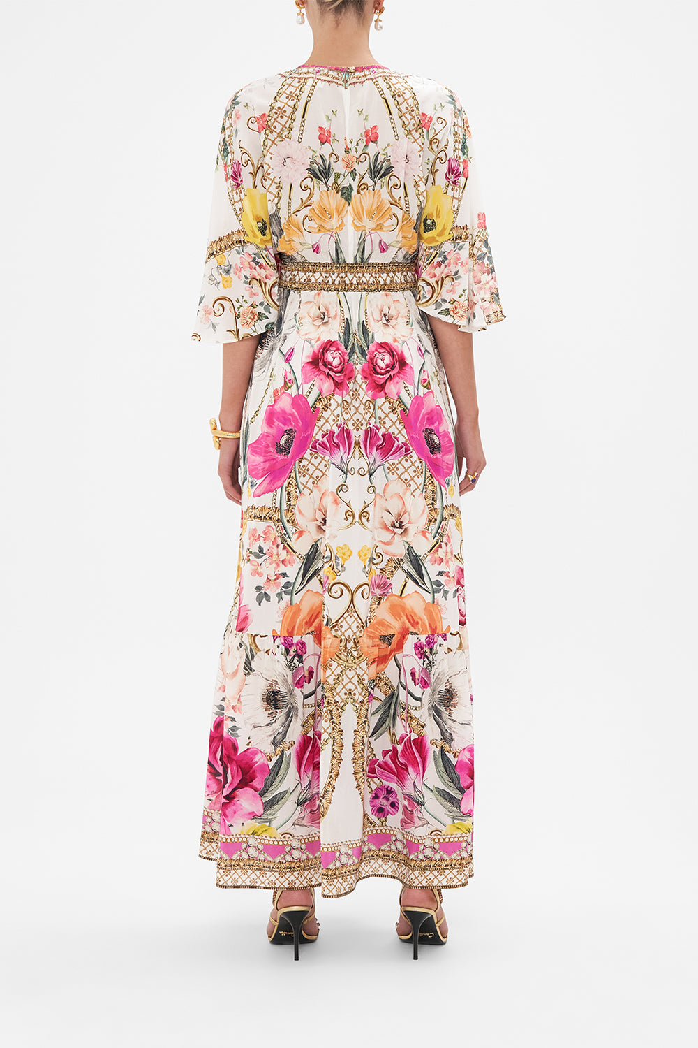 WAISTED DRESS WITH HEM RUFFLE DESTINY CALLING