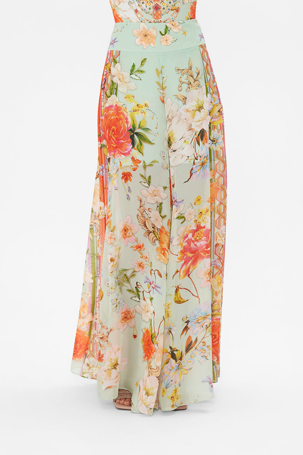 SHEER WIDE LEG PANT TALK THE WALK