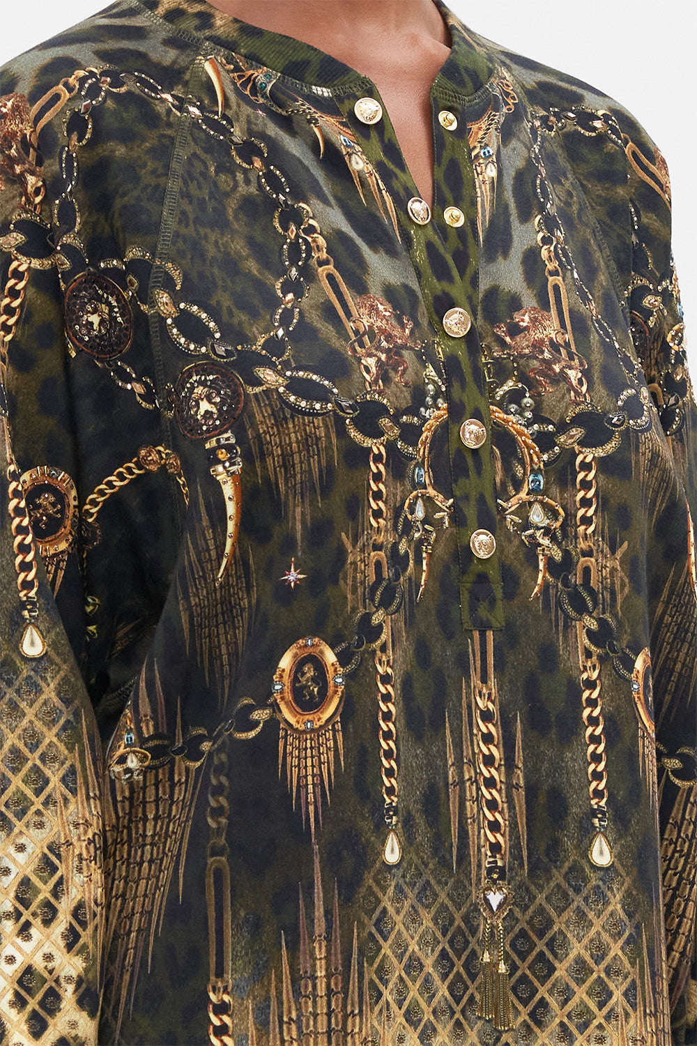 HENLEY MINI DRESS LIONS MANE