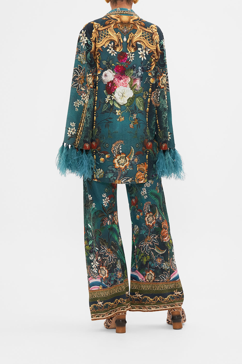 FLARED SLEEVE DOUBLE BREASTED JACKET VERDIS WORLD