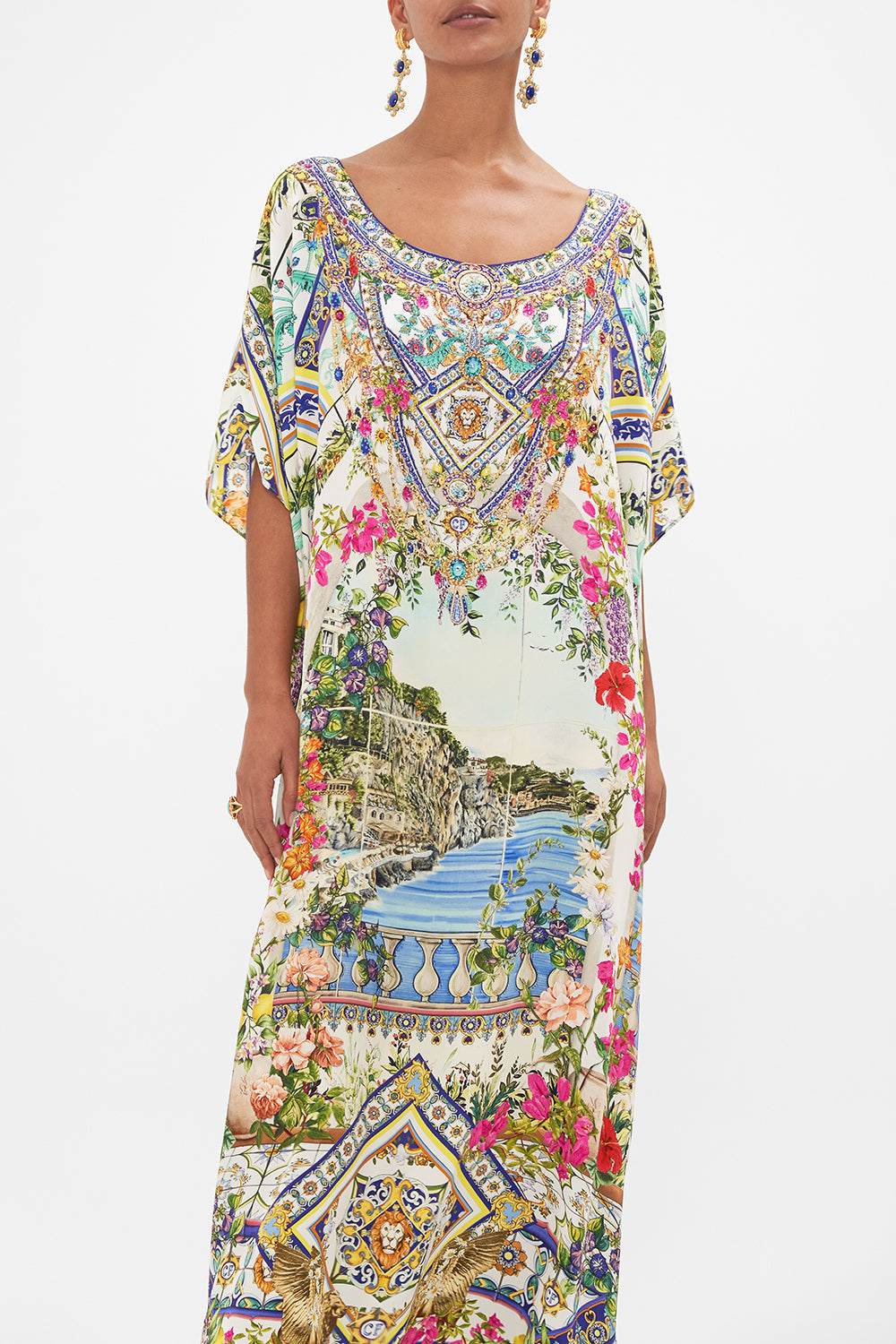 ROUND NECK KAFTAN AMALFI AMORE