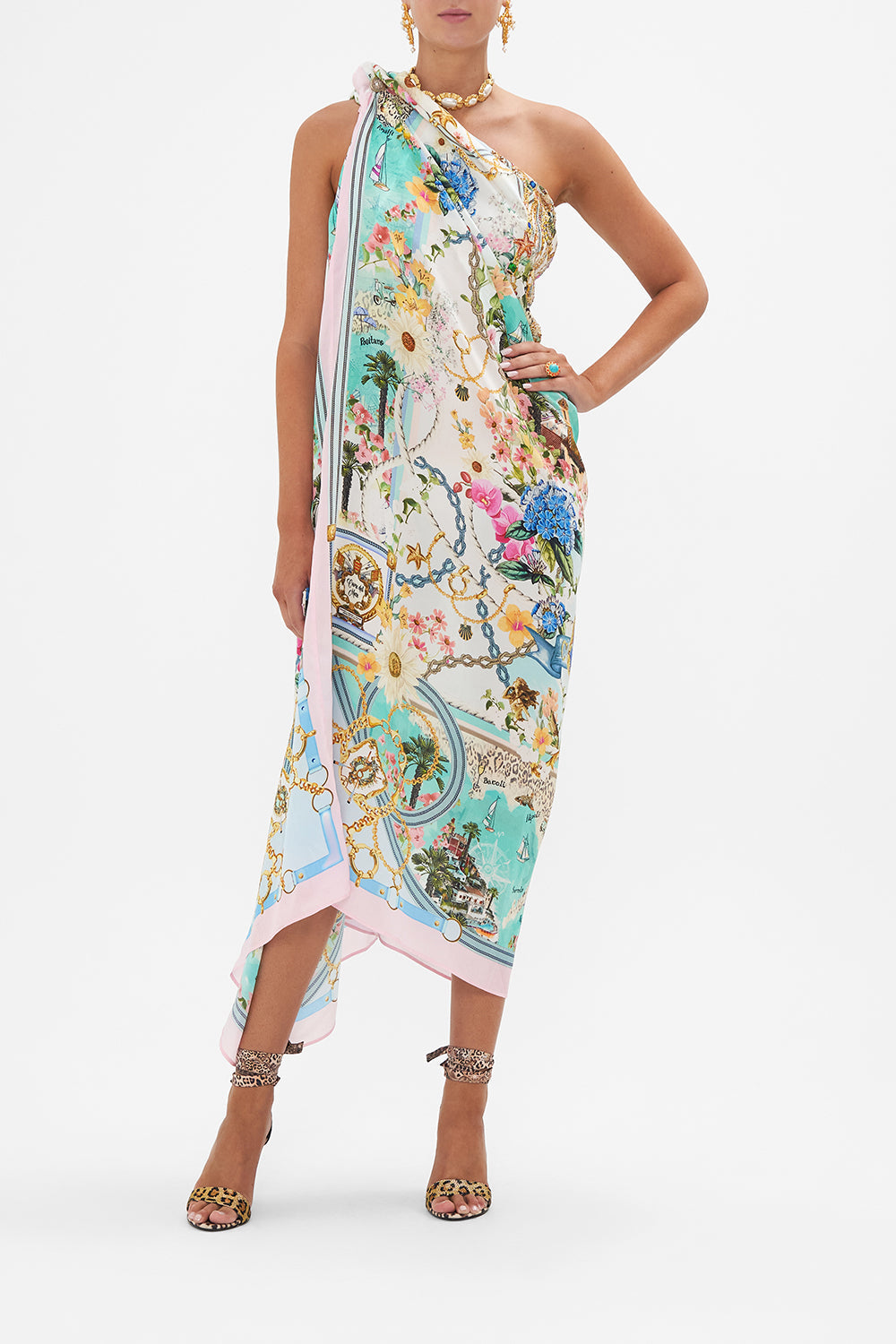 ROUND NECK KAFTAN AMALFI LULLABY