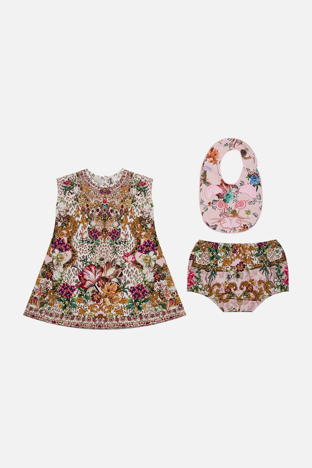 Product view of MILLA by CAMILLA Baby Bloomer set in Bambino Bliss print