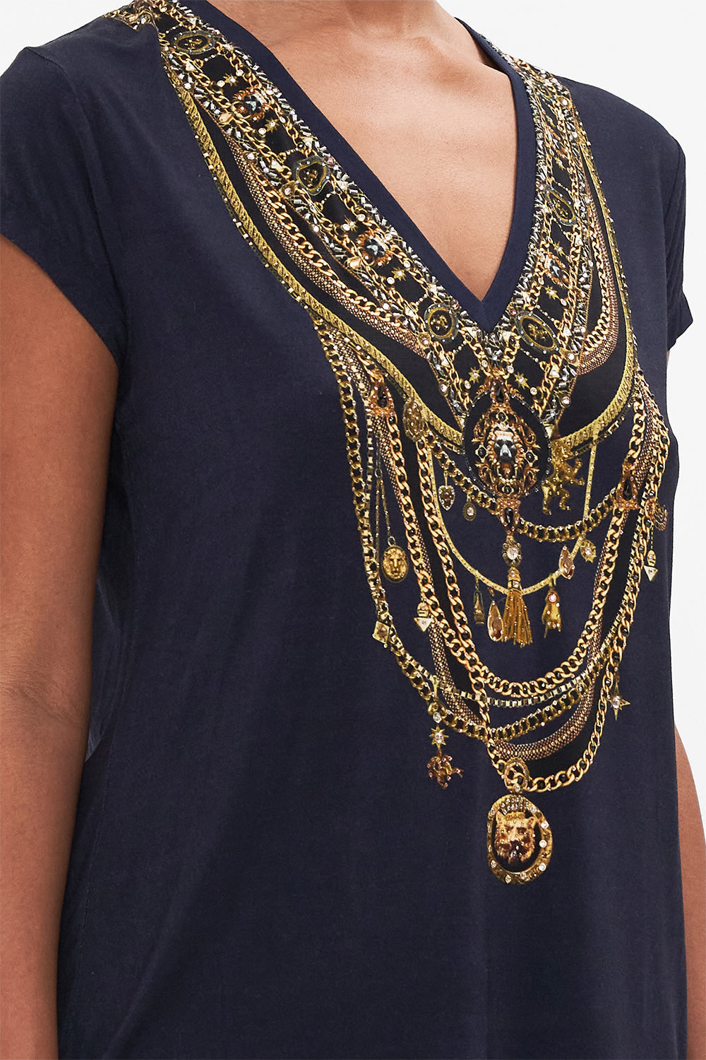 V-NECK TEE DUOMO KALEIDO