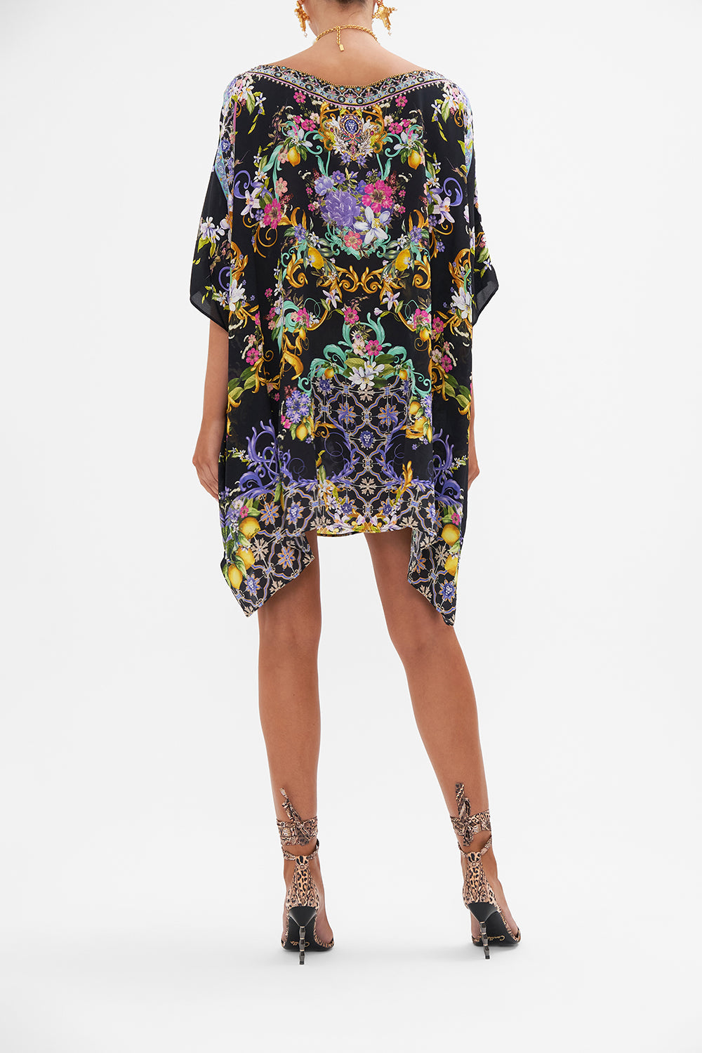 SHORT ROUND NECK KAFTAN MEET ME IN MARCHESA