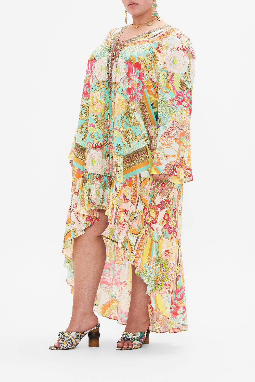 SHORT DRESS WITH HIGH LOW HEM AN ITALIAN WELCOME