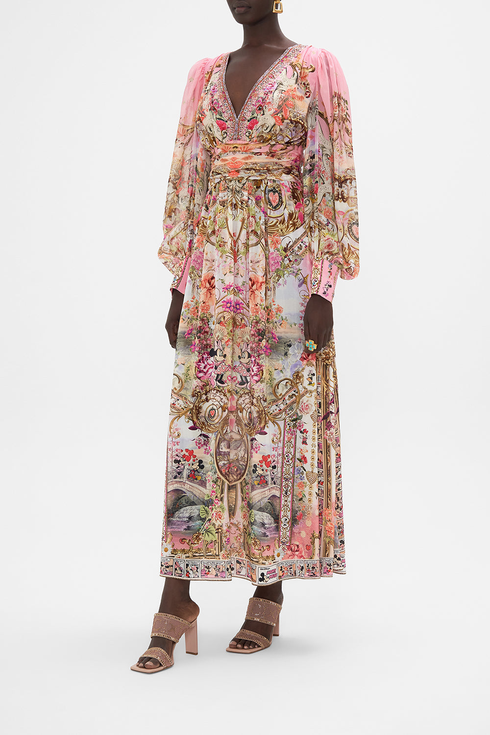 LONG DRESS WITH BLOUSON SLEEVE MINNIE MOUSE MAGIC