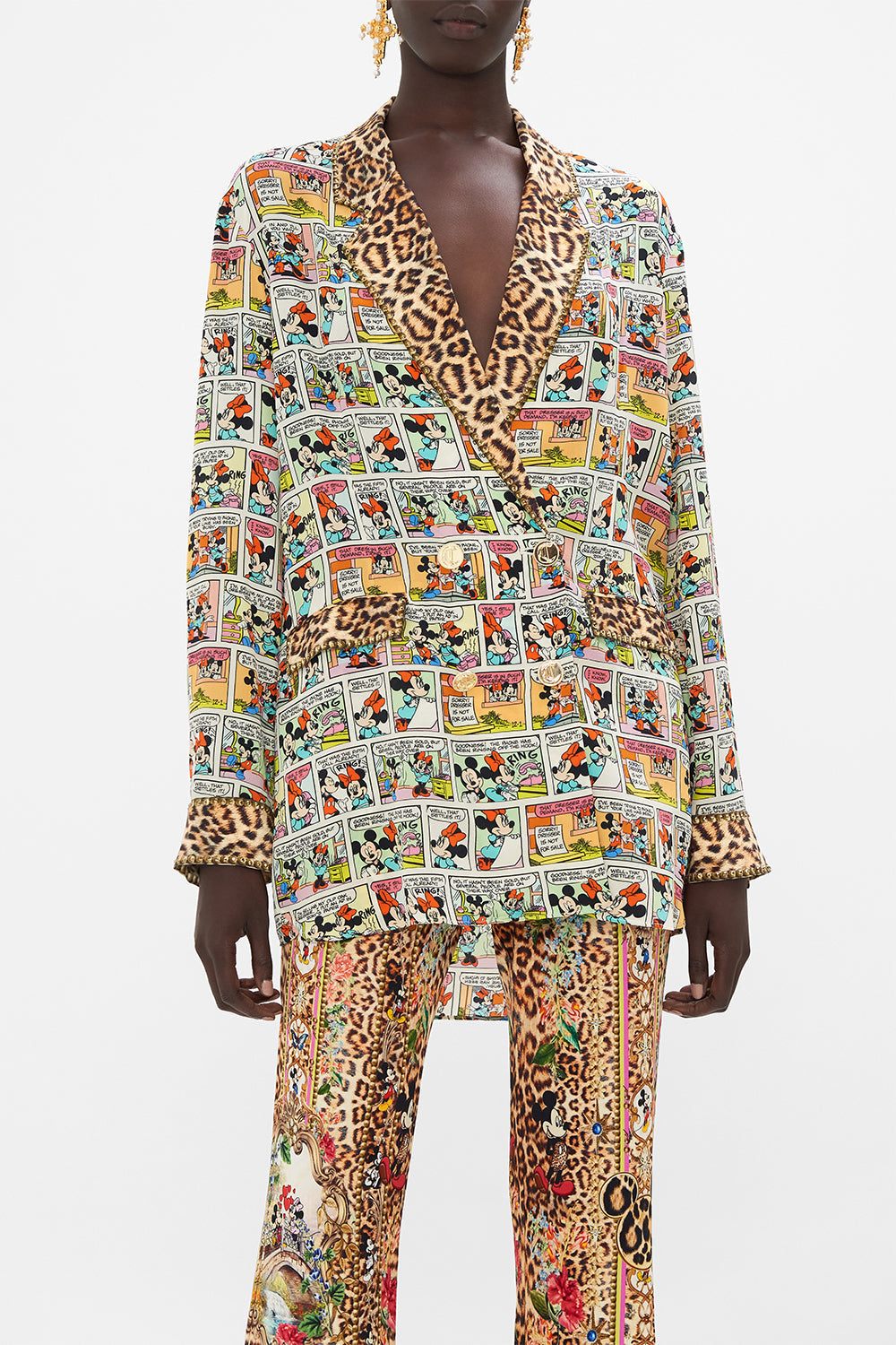 DOUBLE BREASTED SOFT JACKET A TRIP DOWN THE COMIC STRIP