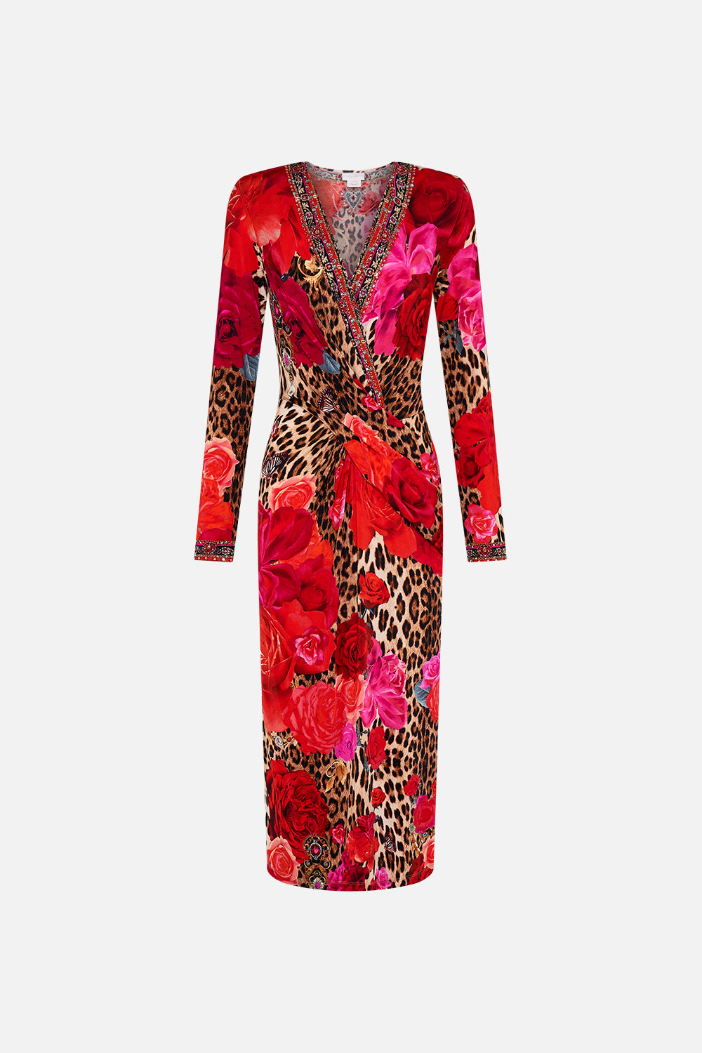 CAMILLA jersey dress in Heart Like A Wildflower print