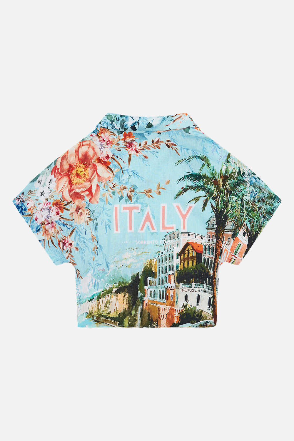 Milla by CAMILLA kids crop shirt in From Sorrento With Love print