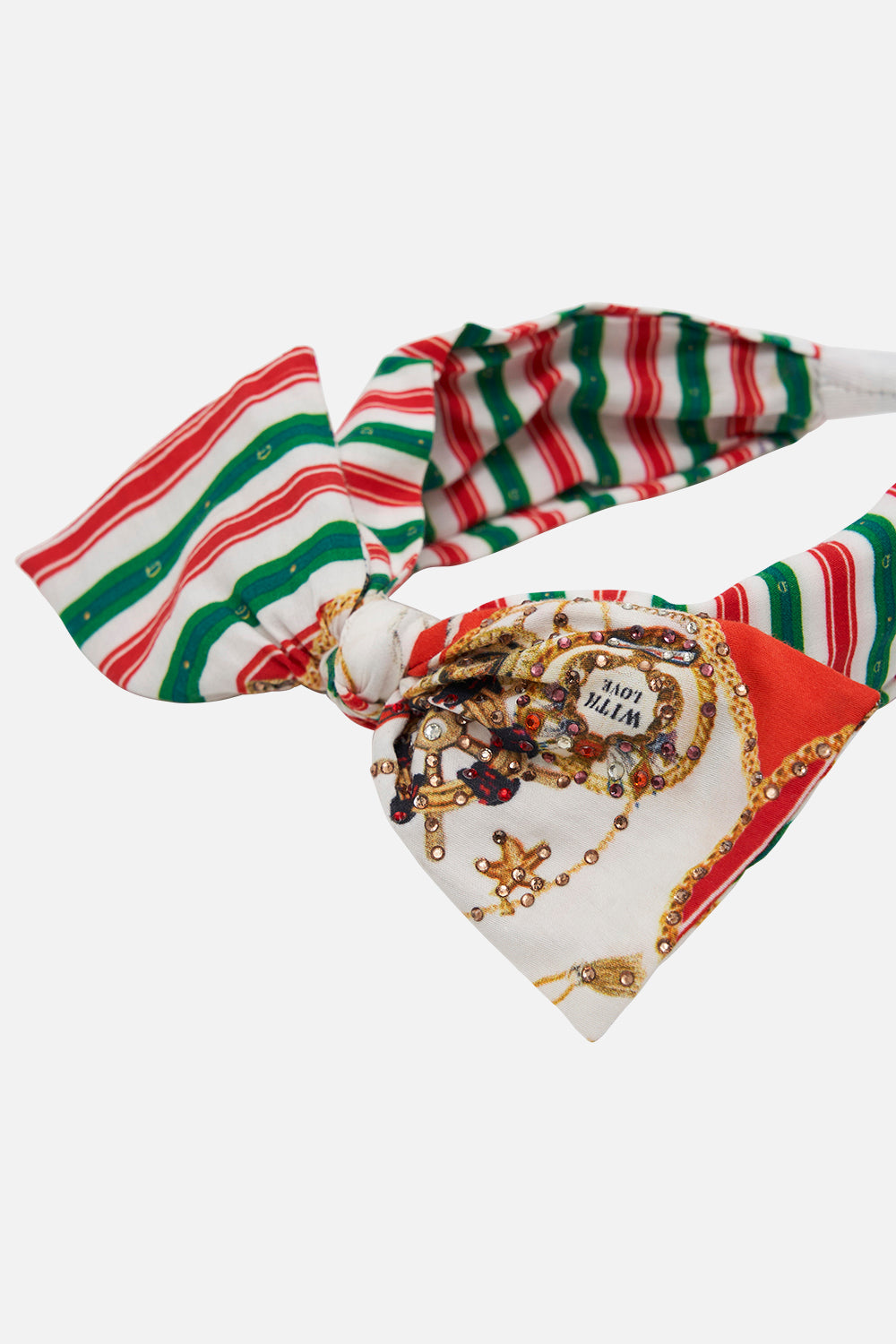 Product view of Milla By CAMILLA kids bow headband in Saluti Summertime print