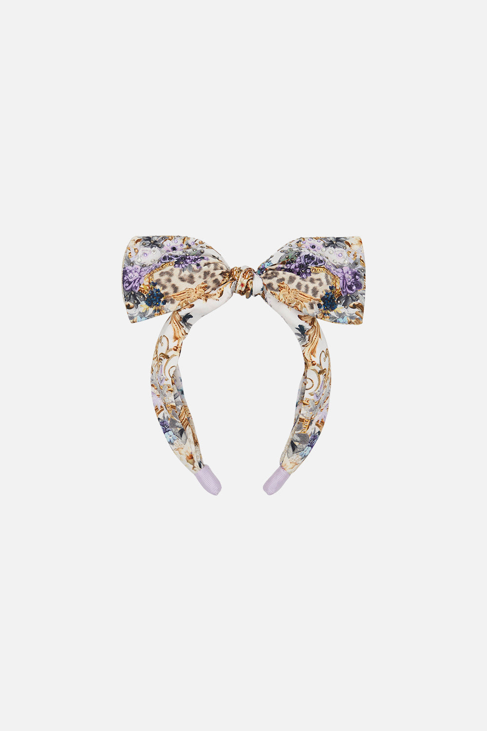 Product view of Milla By CAMILLA Kids bow headband in Palazzo Play Date print