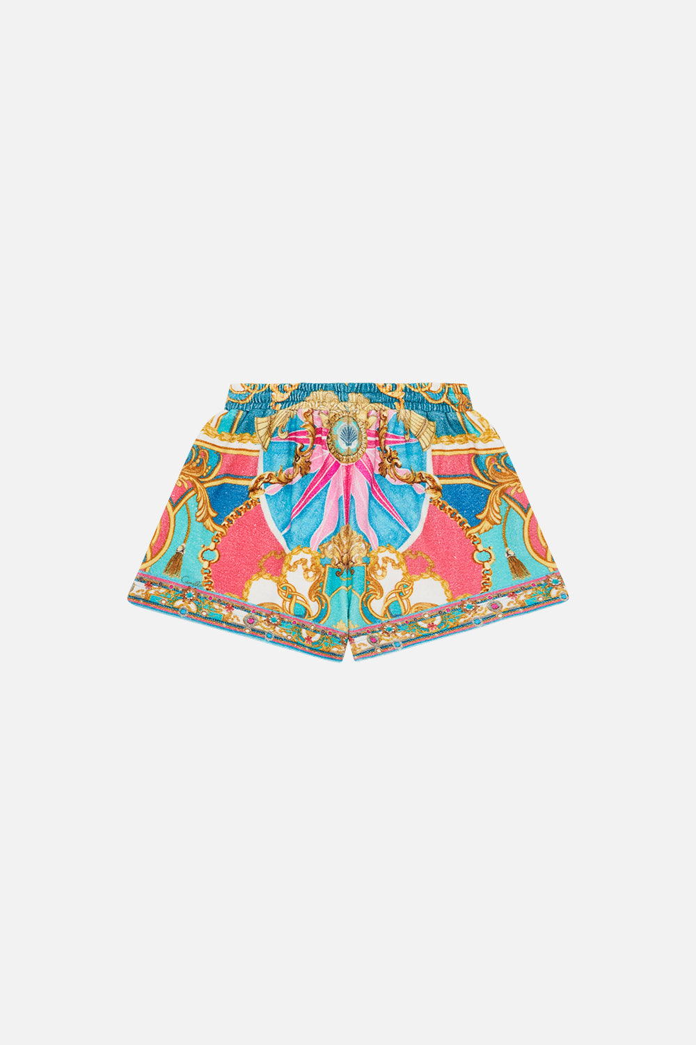 Product view of Milla By CAMILLA kids terry short in Sail Away With Me print