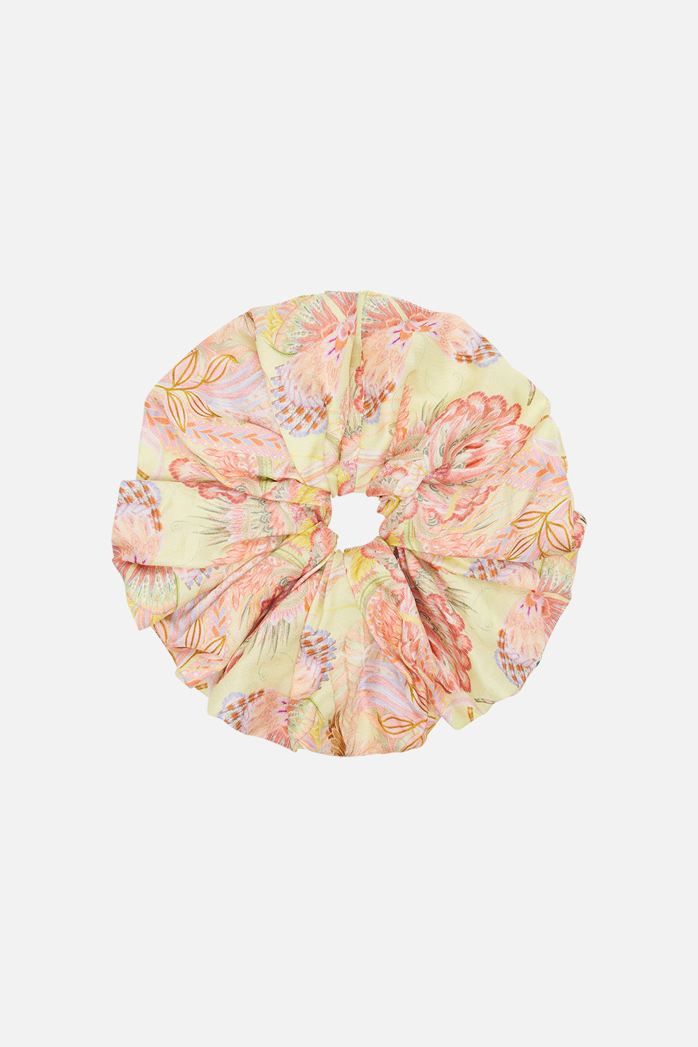 CAMILLA silk scrucnhie in Lady Of The Moon print