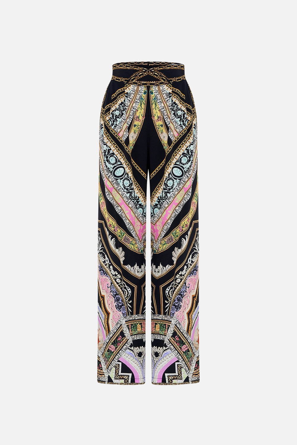 CAMILLA flared pant in Florence Field Day print