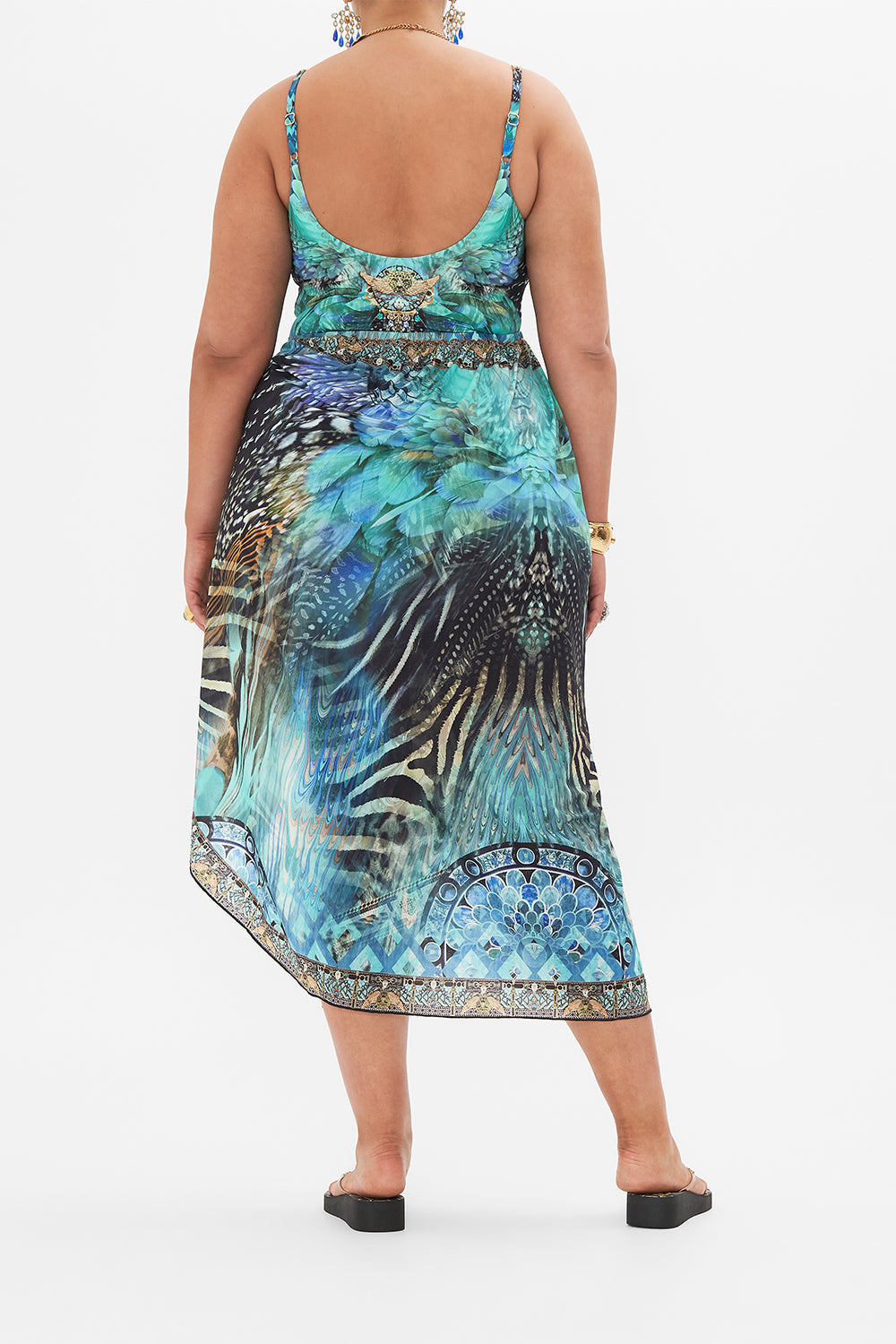 SCOOP NECK ONE PIECE AZURE ALLURE