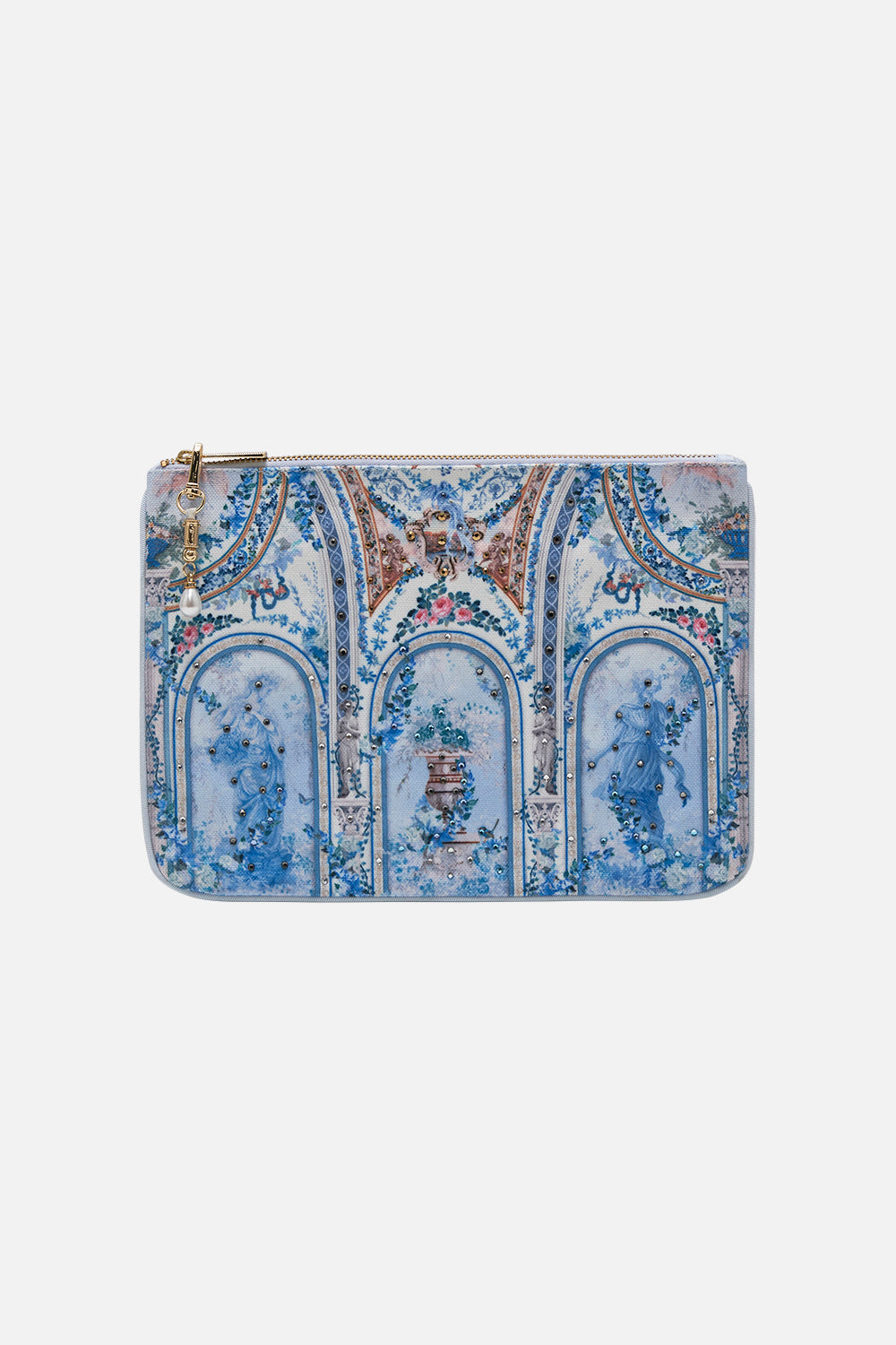 CAMILLA small clutch in Season of the Siren print